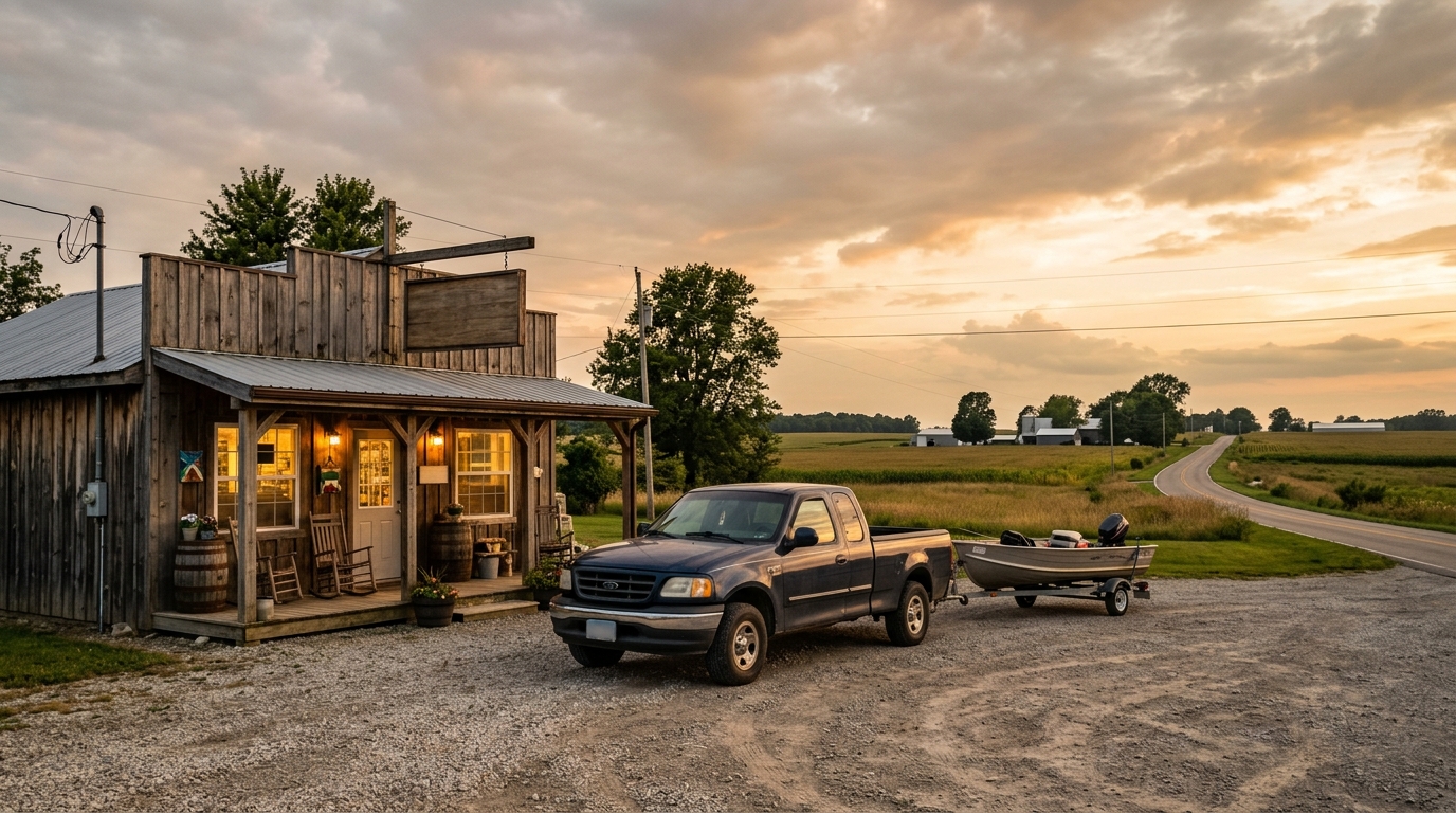 The Big D's Bait and Tackle shop on State Road 127 north of Angola