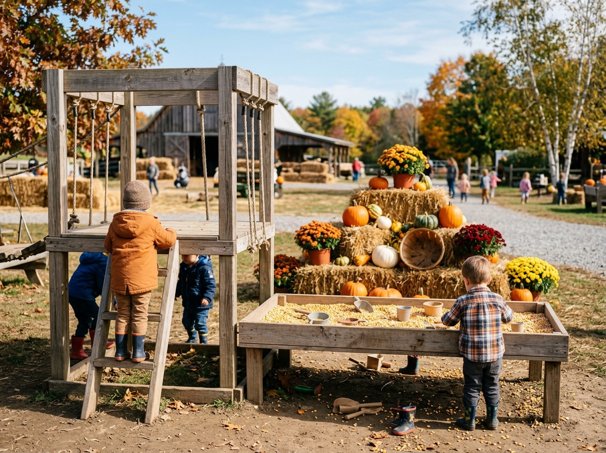 A farm play area for kids